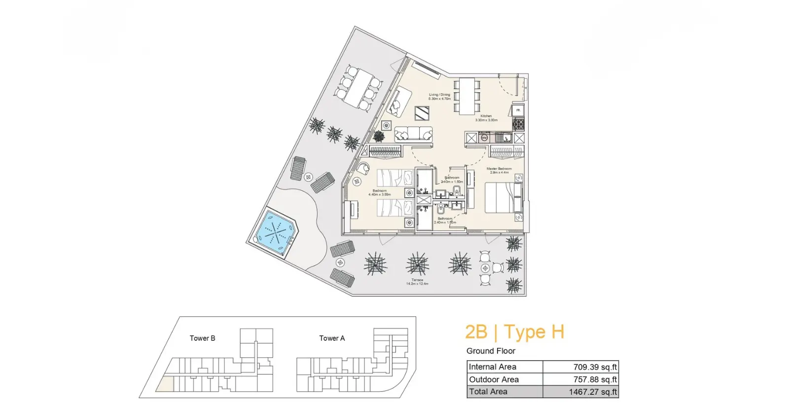 Type H floor plan