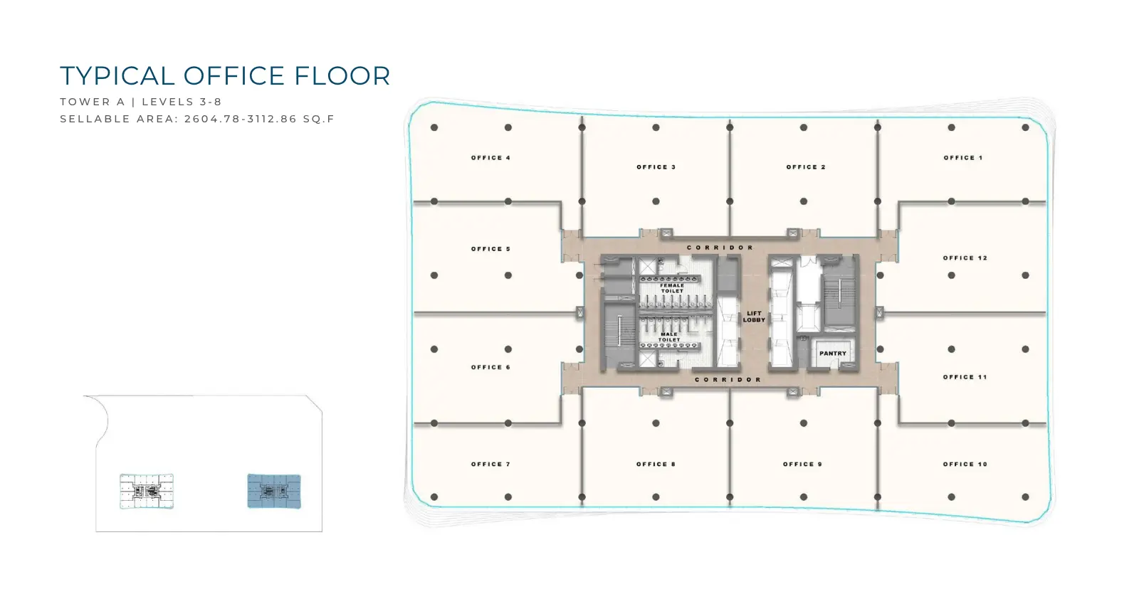 Typical Office Floor floor plan