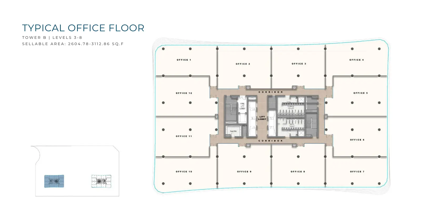 Typical Office Floor floor plan