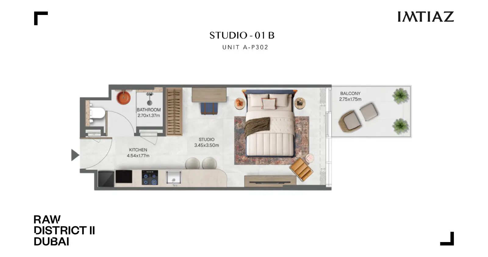 Type 01 B floor plan