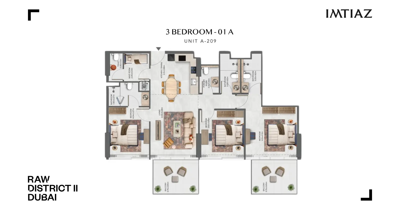 Type 01 A floor plan