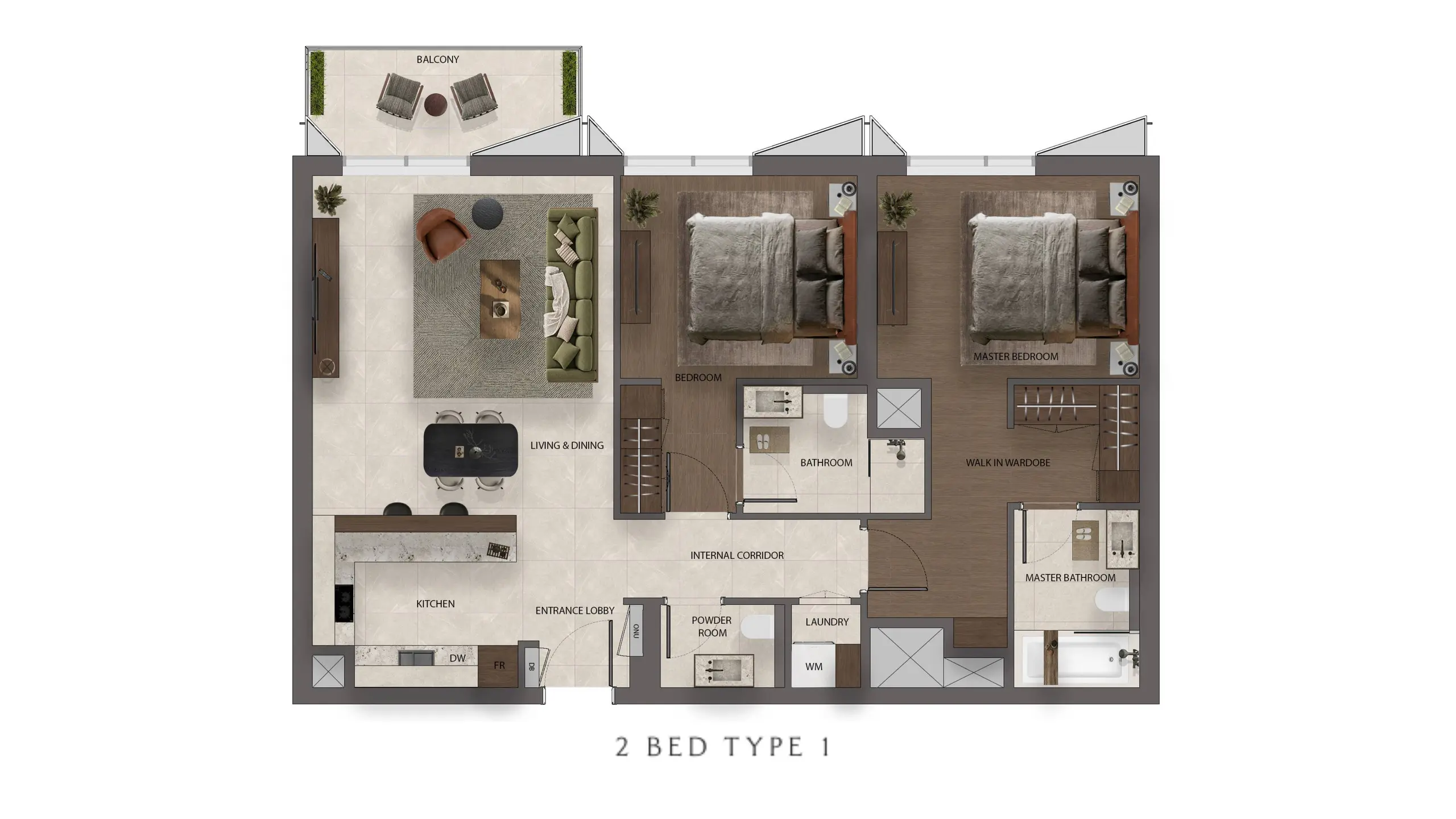 Type 1 floor plan