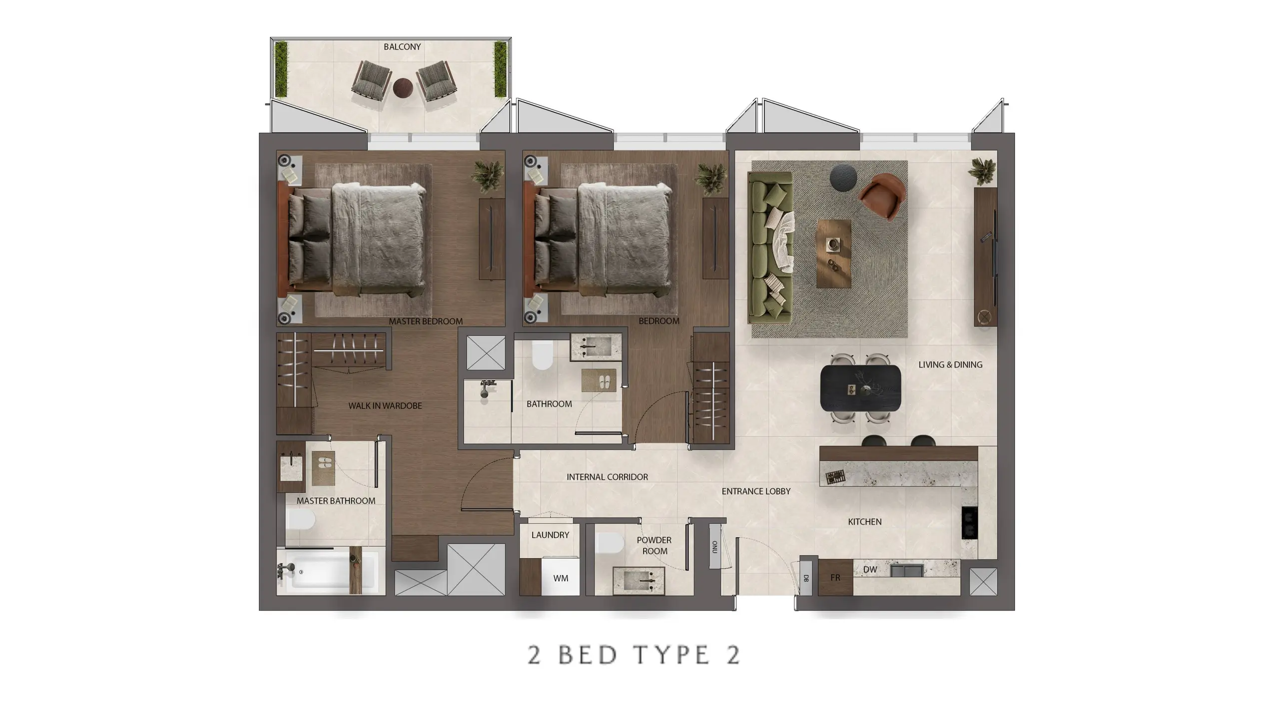 Type 2 floor plan
