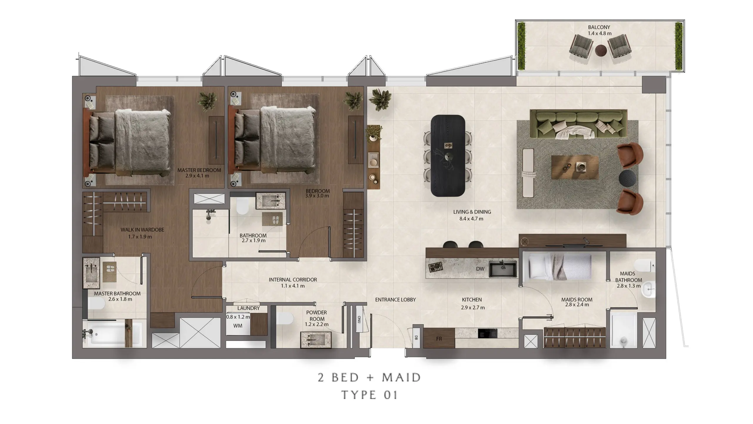 Maid Type 01 floor plan