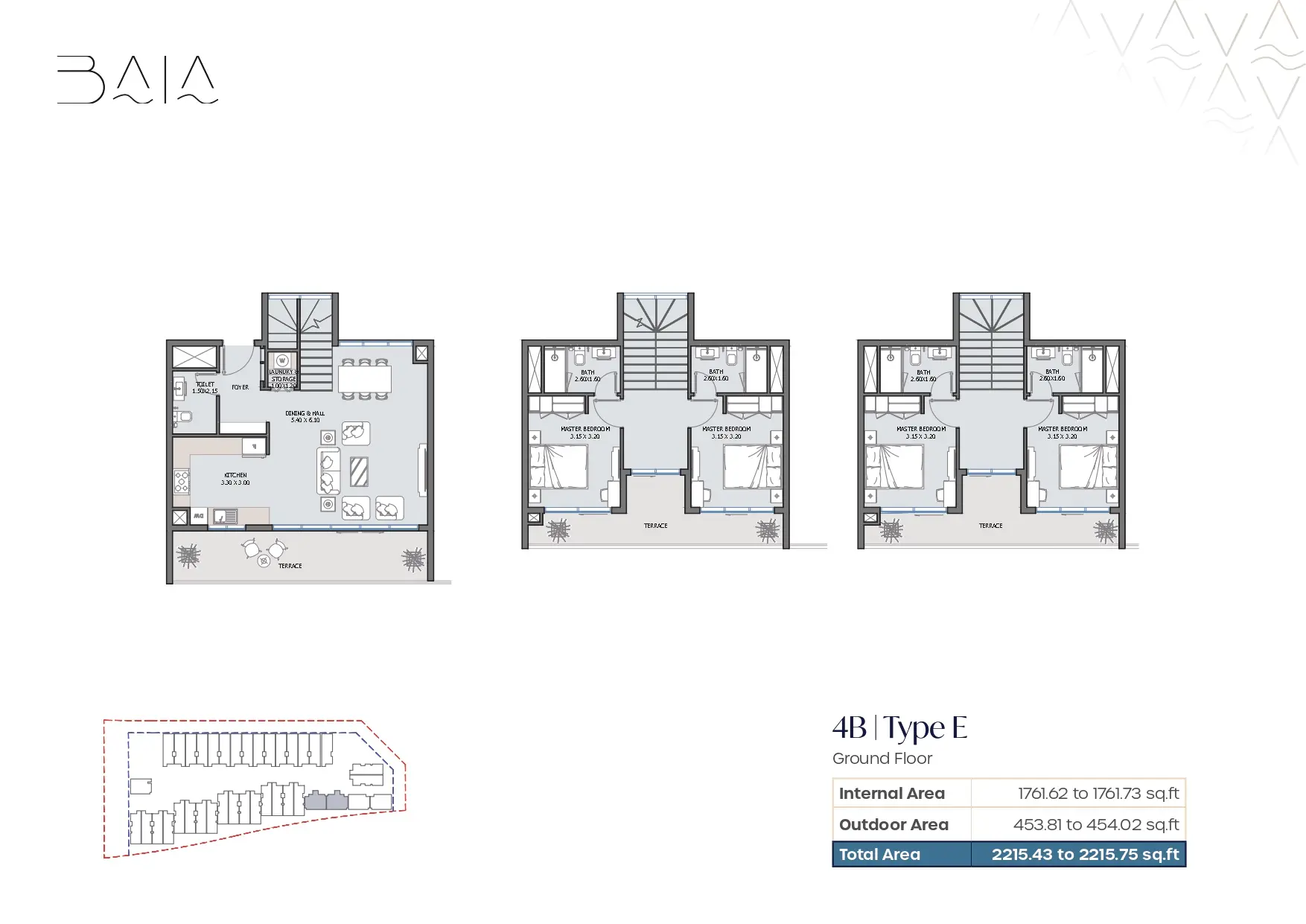Type E floor plan