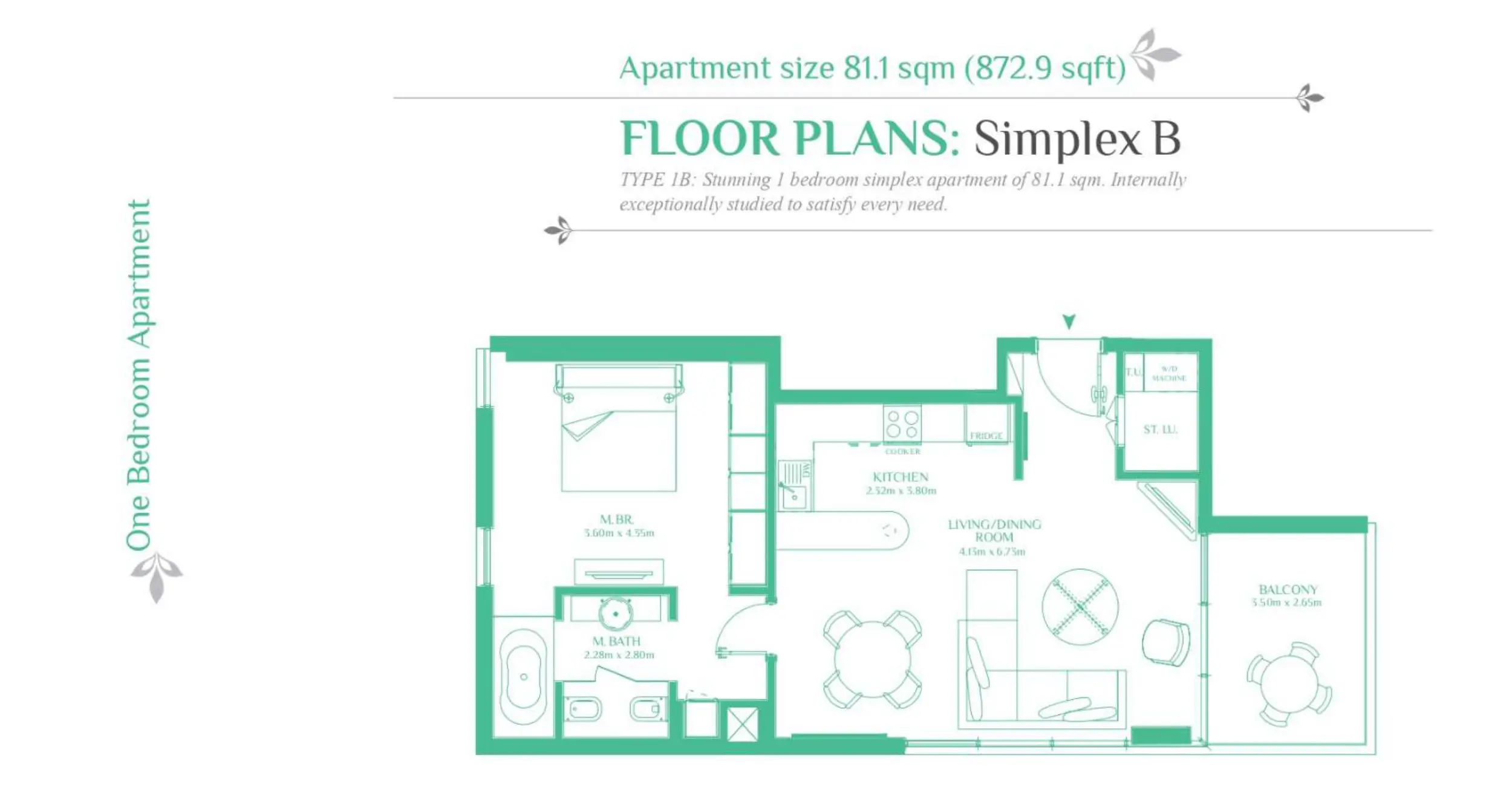 Simplex B floor plan