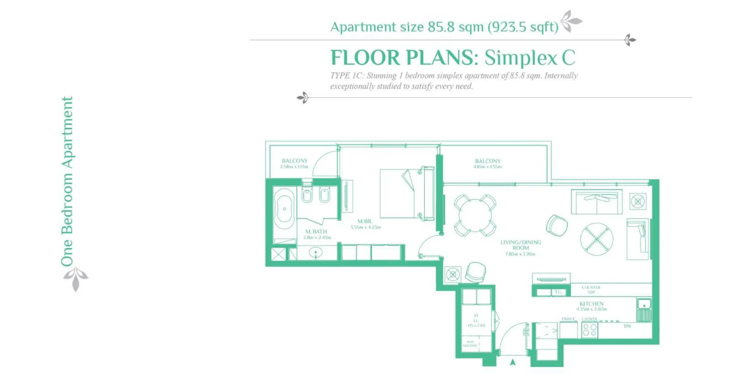 Simplex C floor plan
