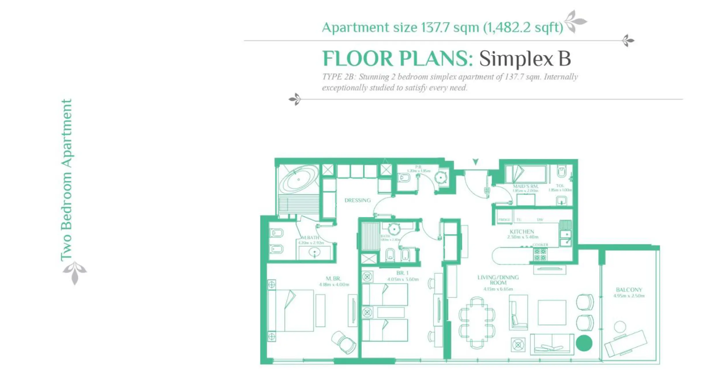 Simplex B floor plan
