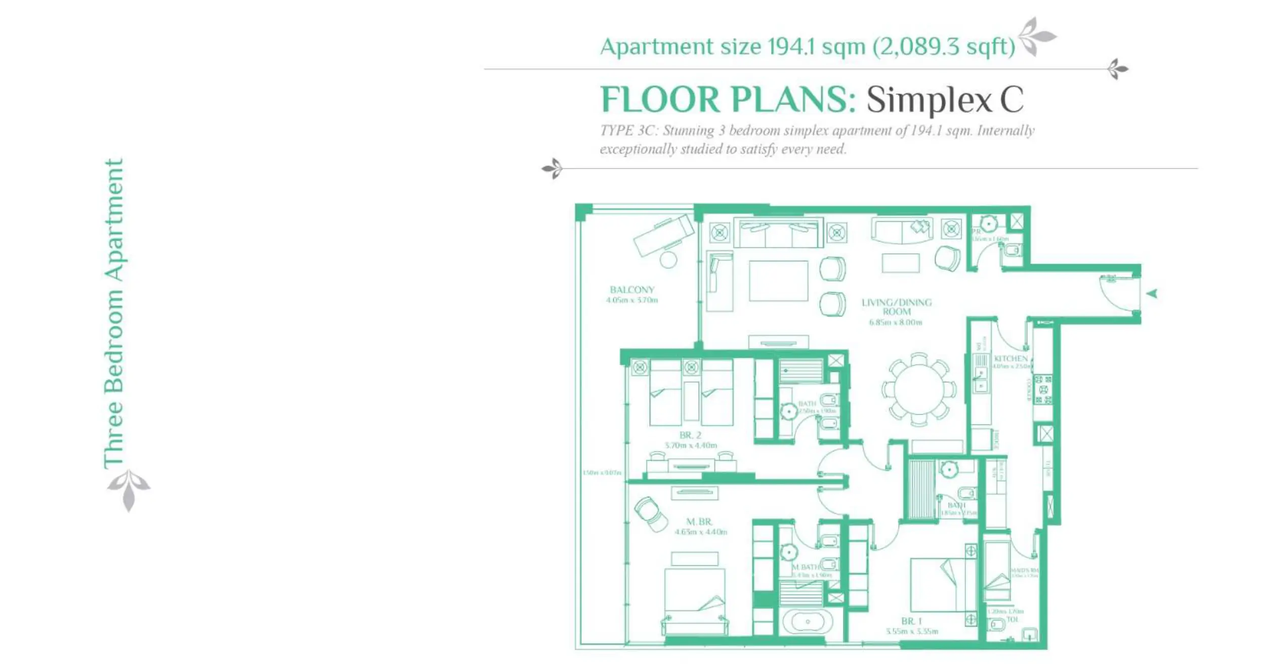 Simplex C floor plan