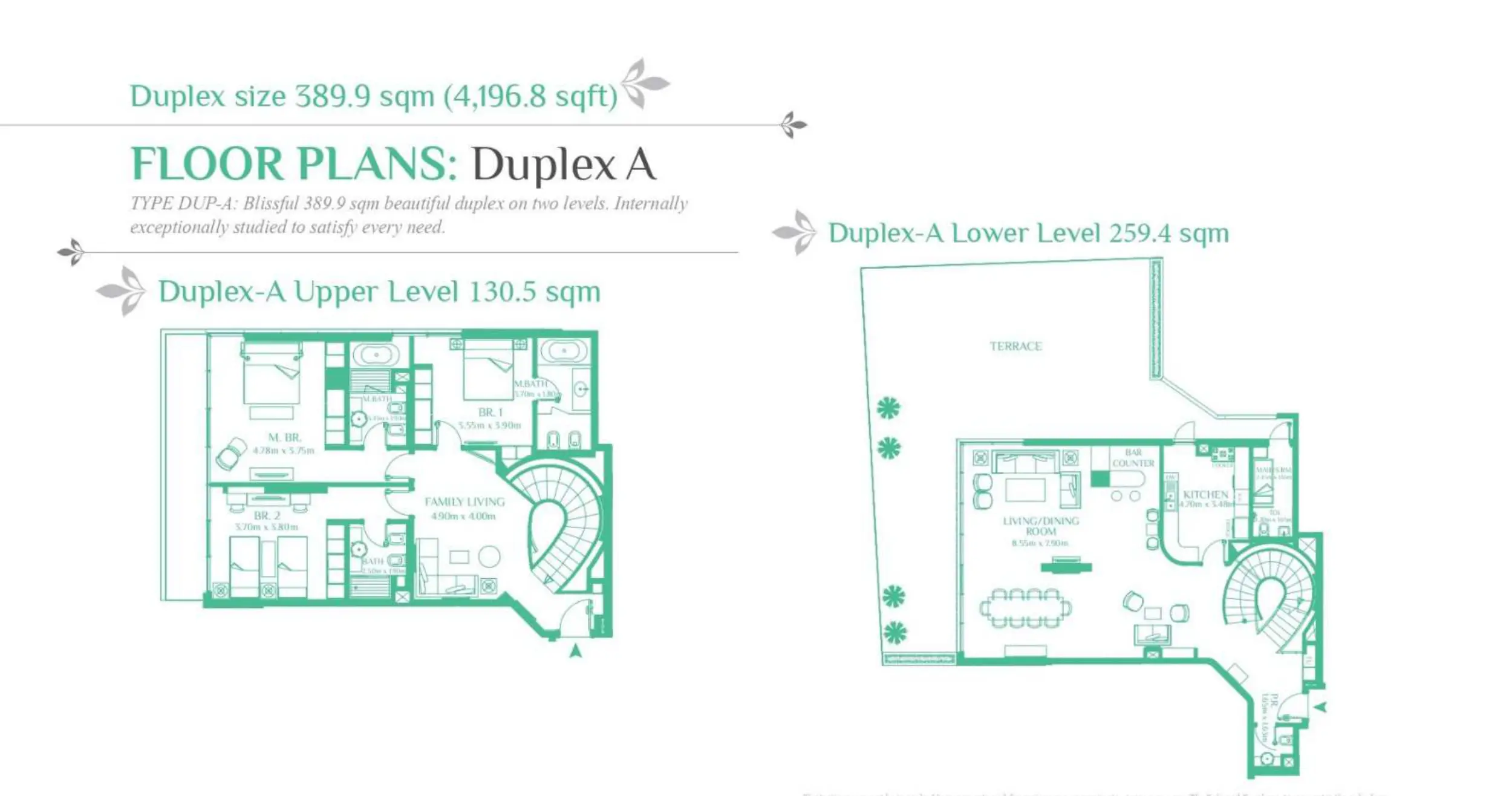 Duplex A floor plan