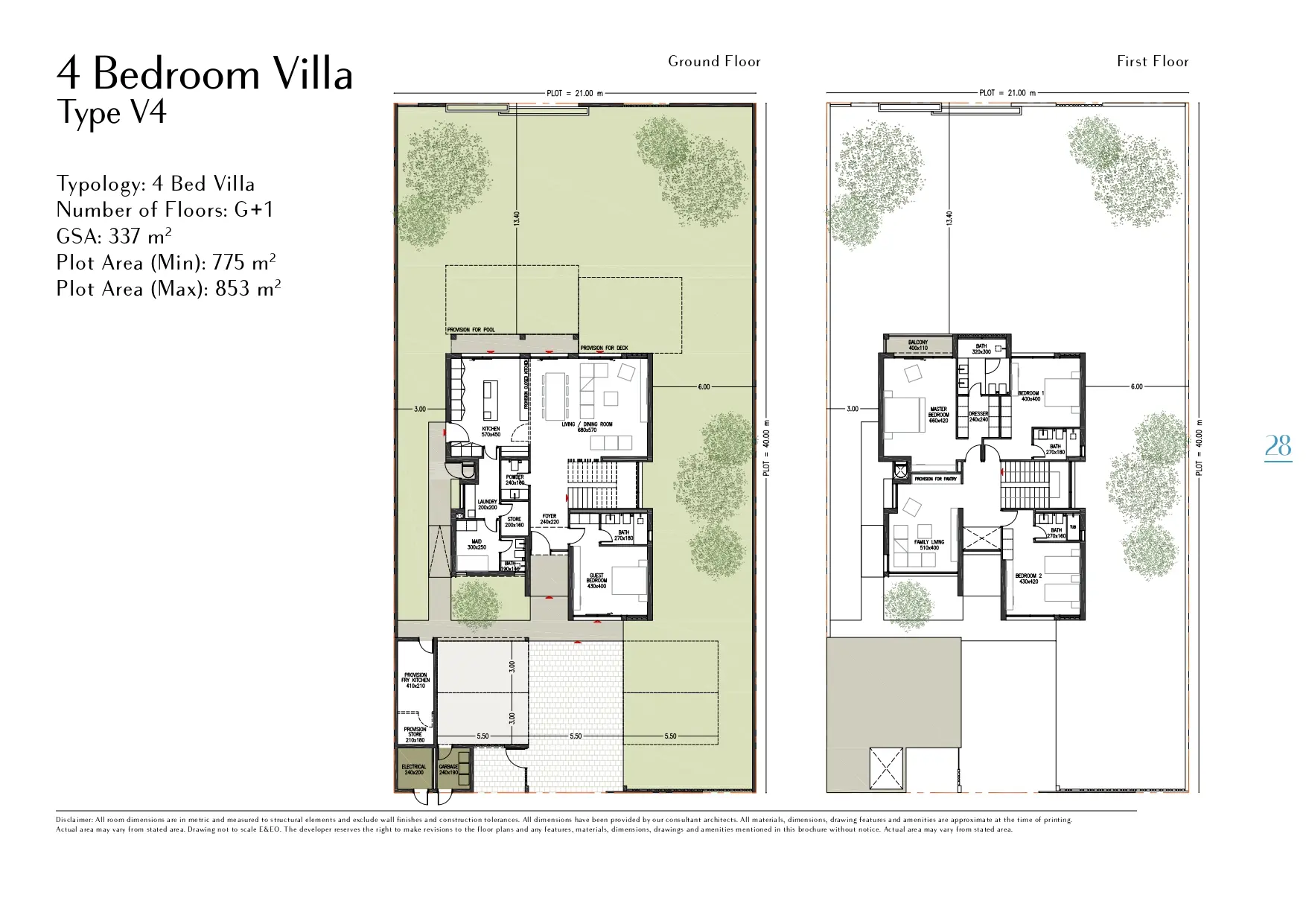 Type V4 floor plan