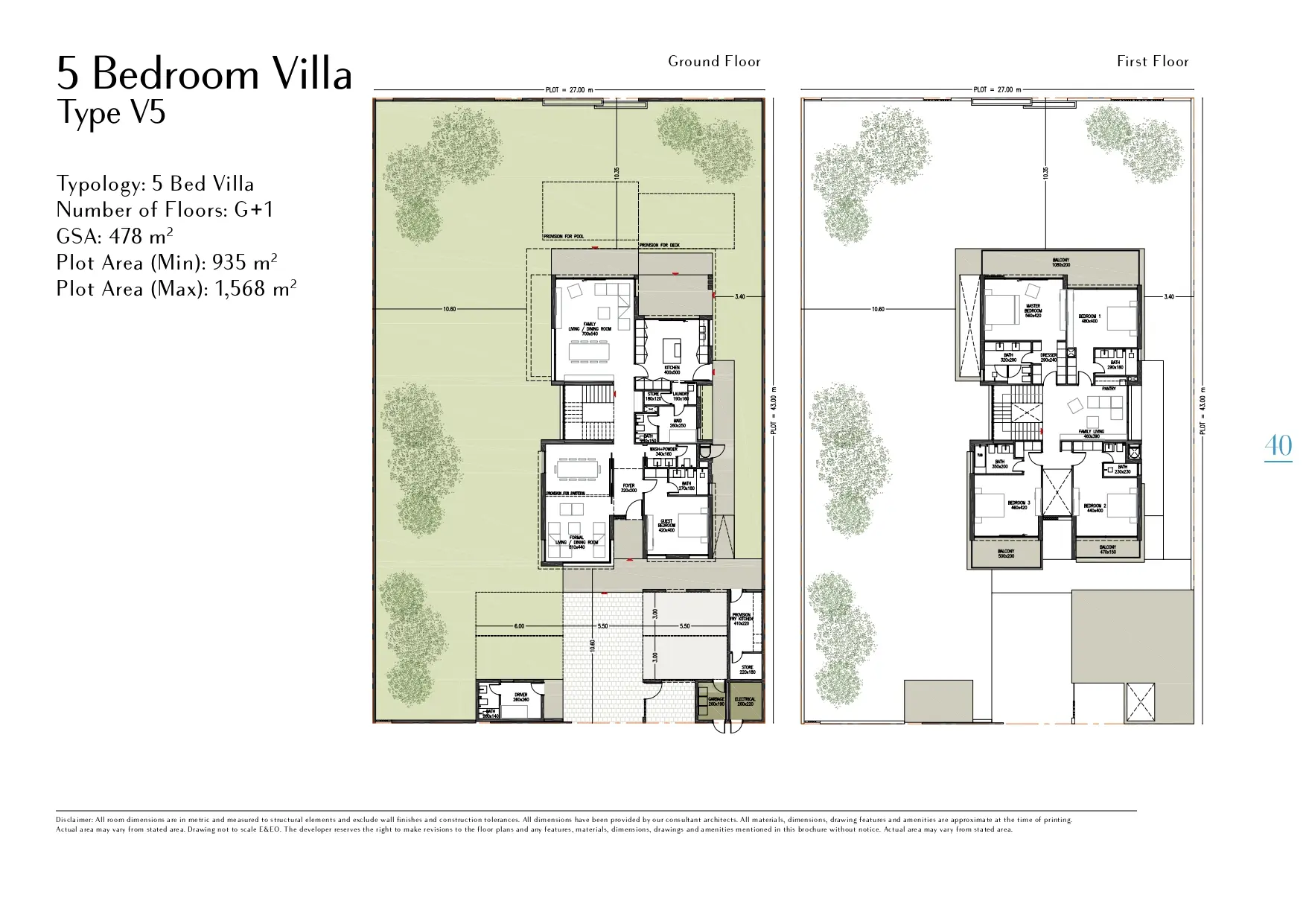 Type V5 floor plan