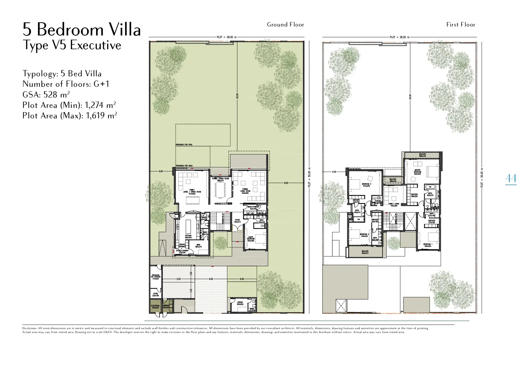 Type V5 Executive floor plan