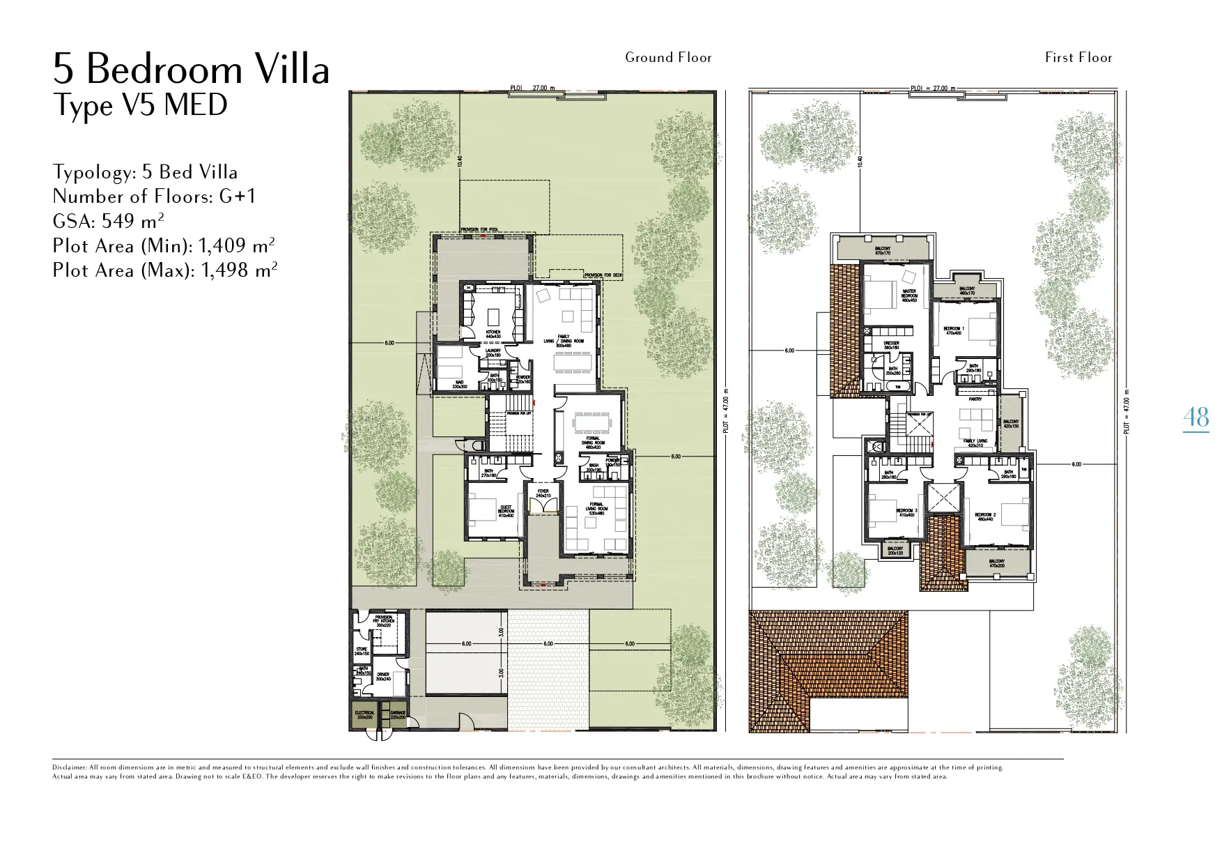 Type V5 MED floor plan