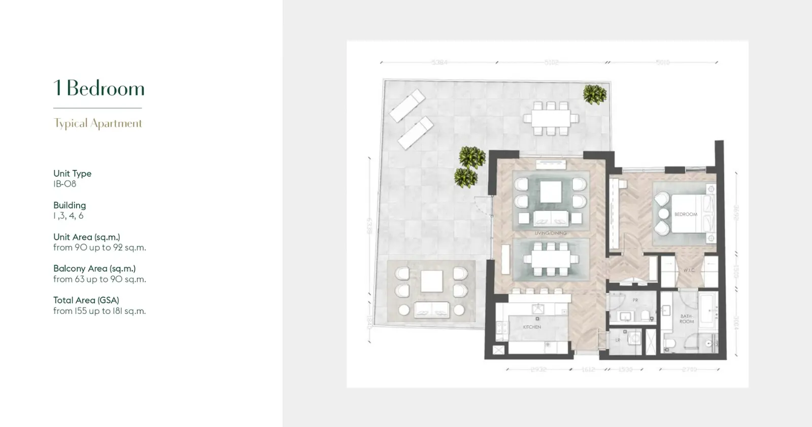1B-08 floor plan