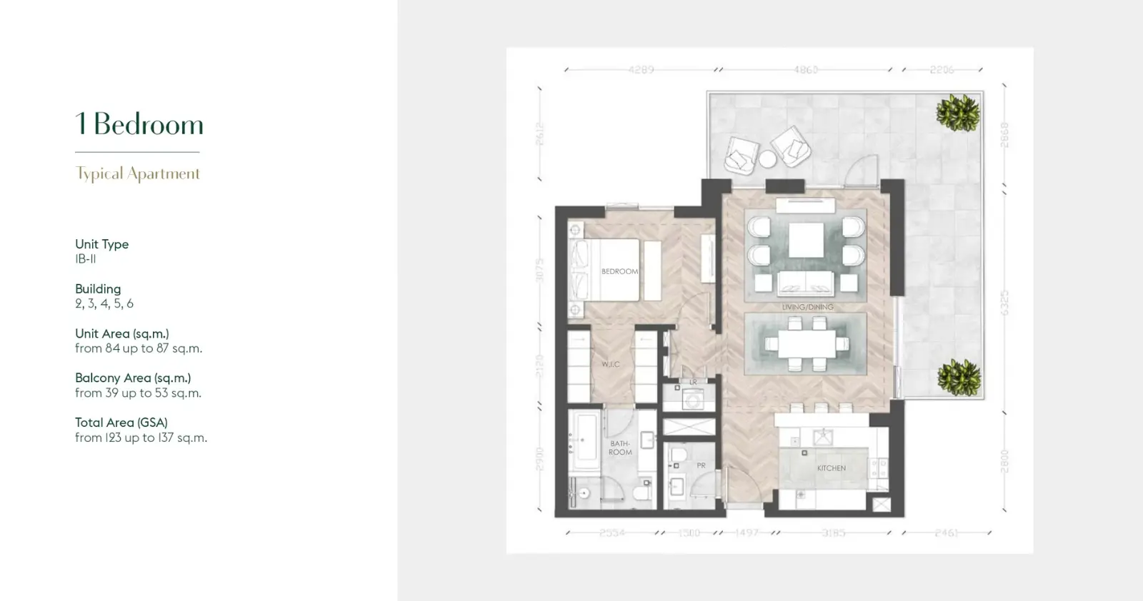 1B-11 floor plan