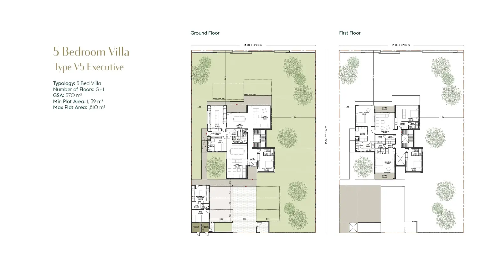 Type V5 Executive floor plan