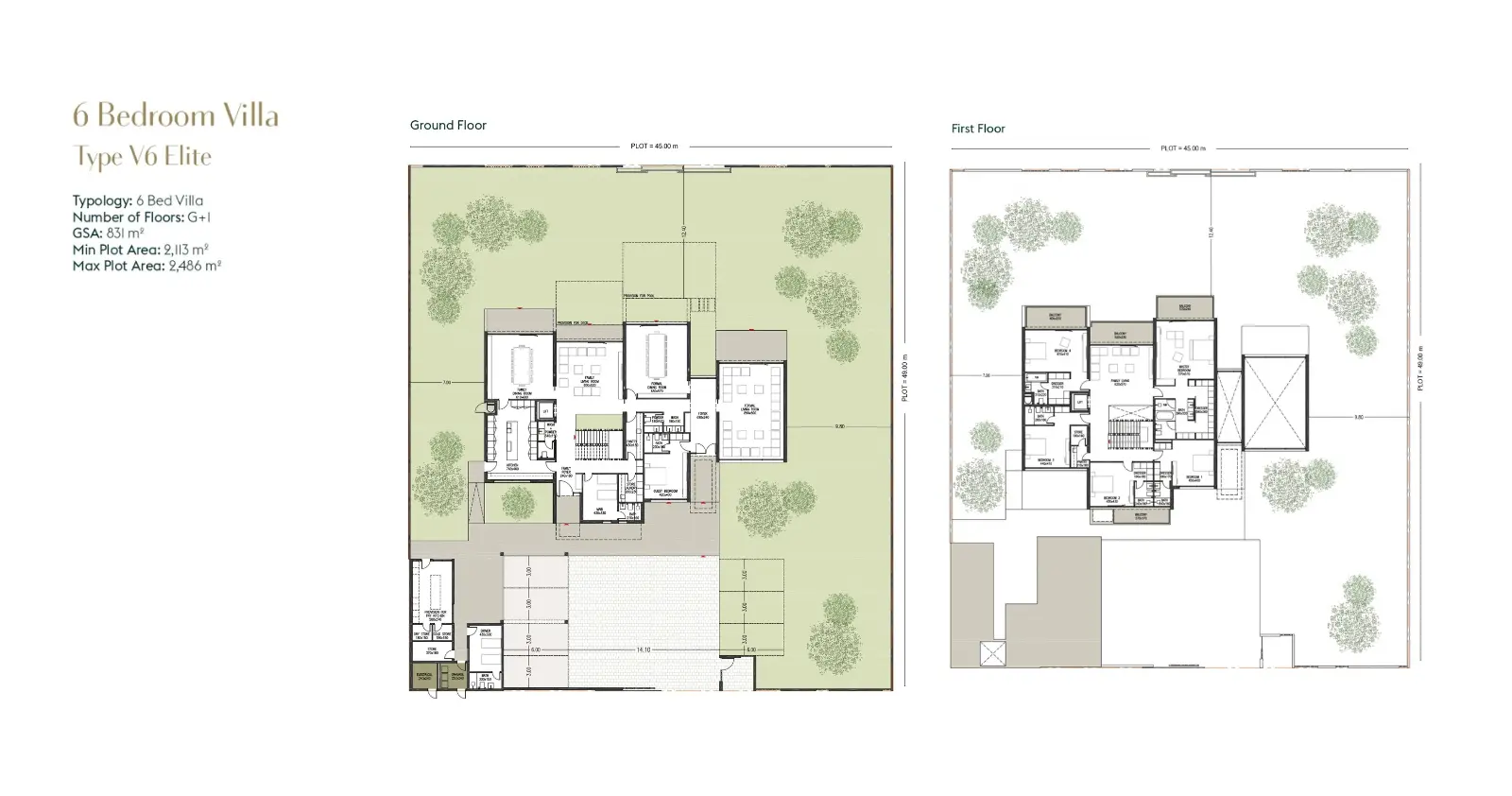 Type V6 Elite floor plan