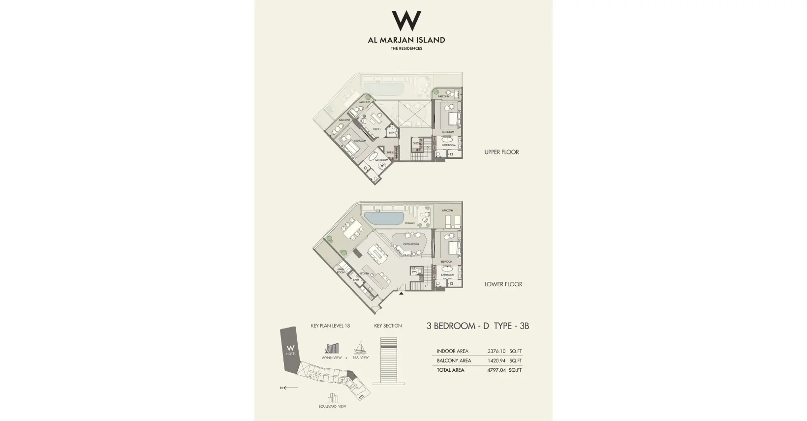Type 3B floor plan