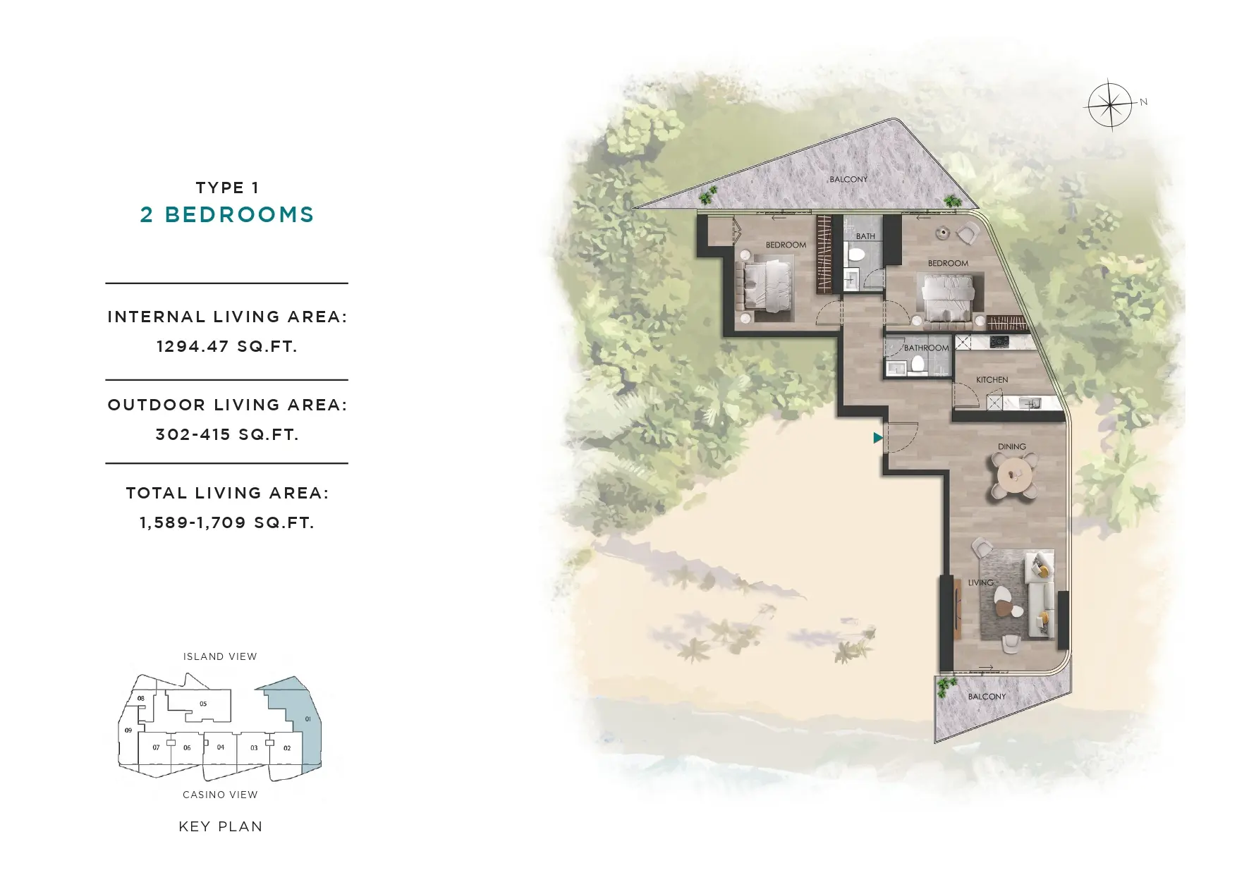 Type 1 floor plan