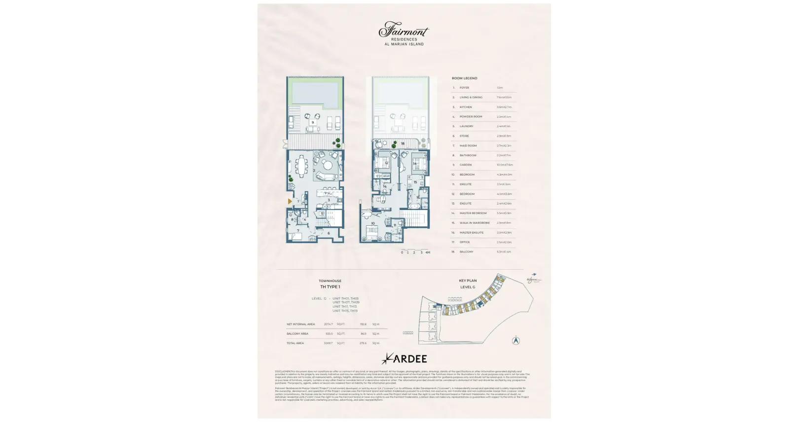 Type TH 1 floor plan