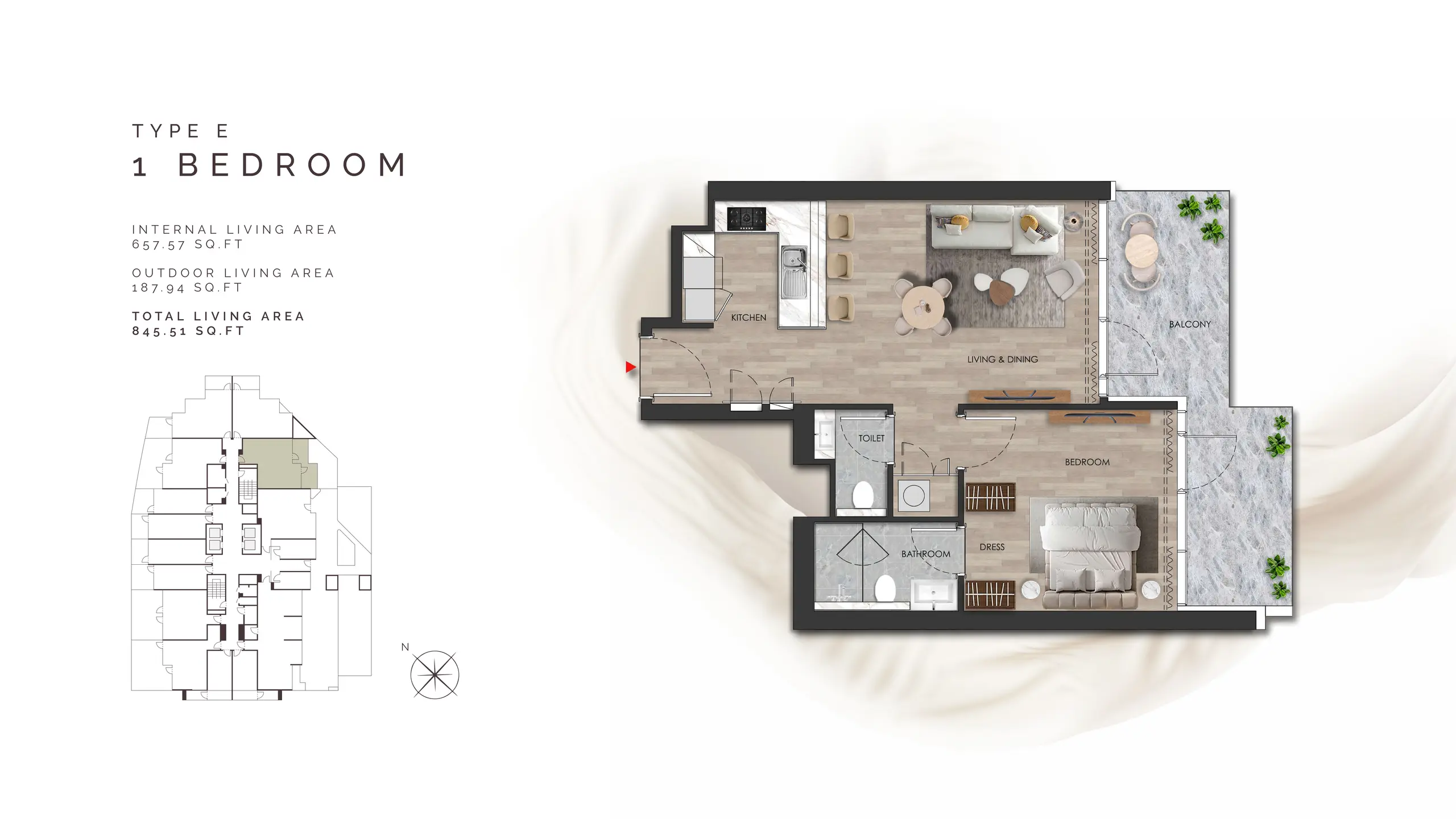 Type E floor plan