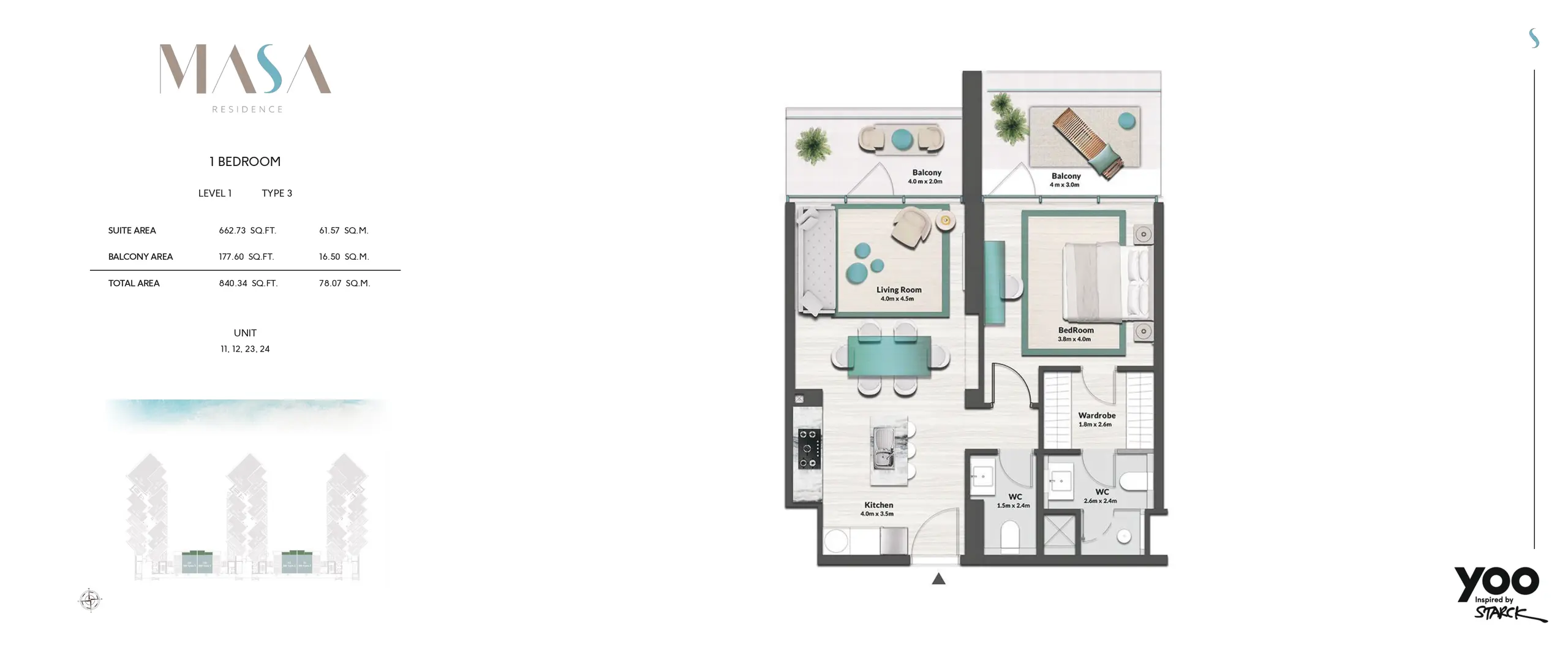 Type 3 floor plan
