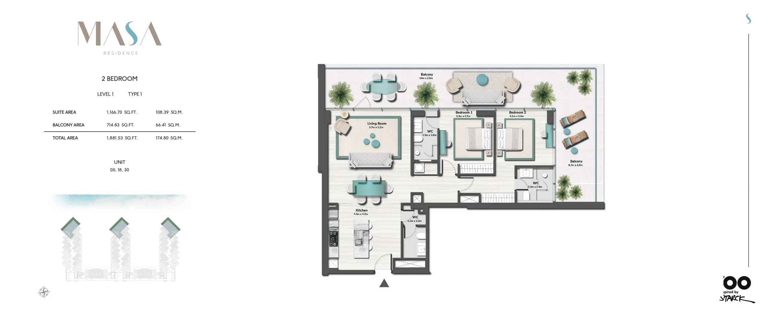 Type 1 floor plan