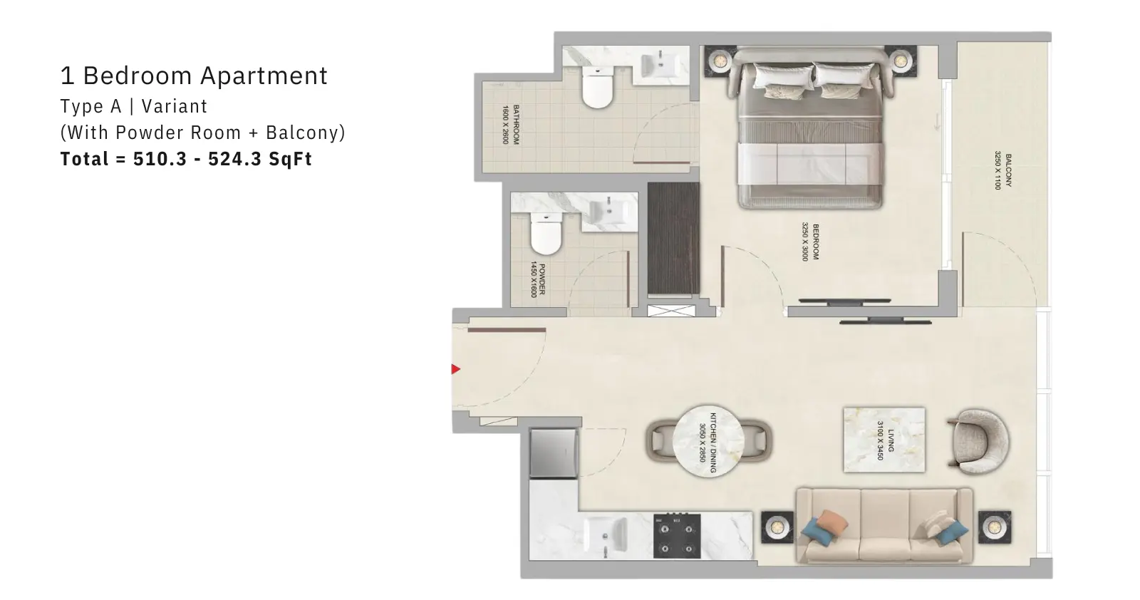 Type A Variant floor plan