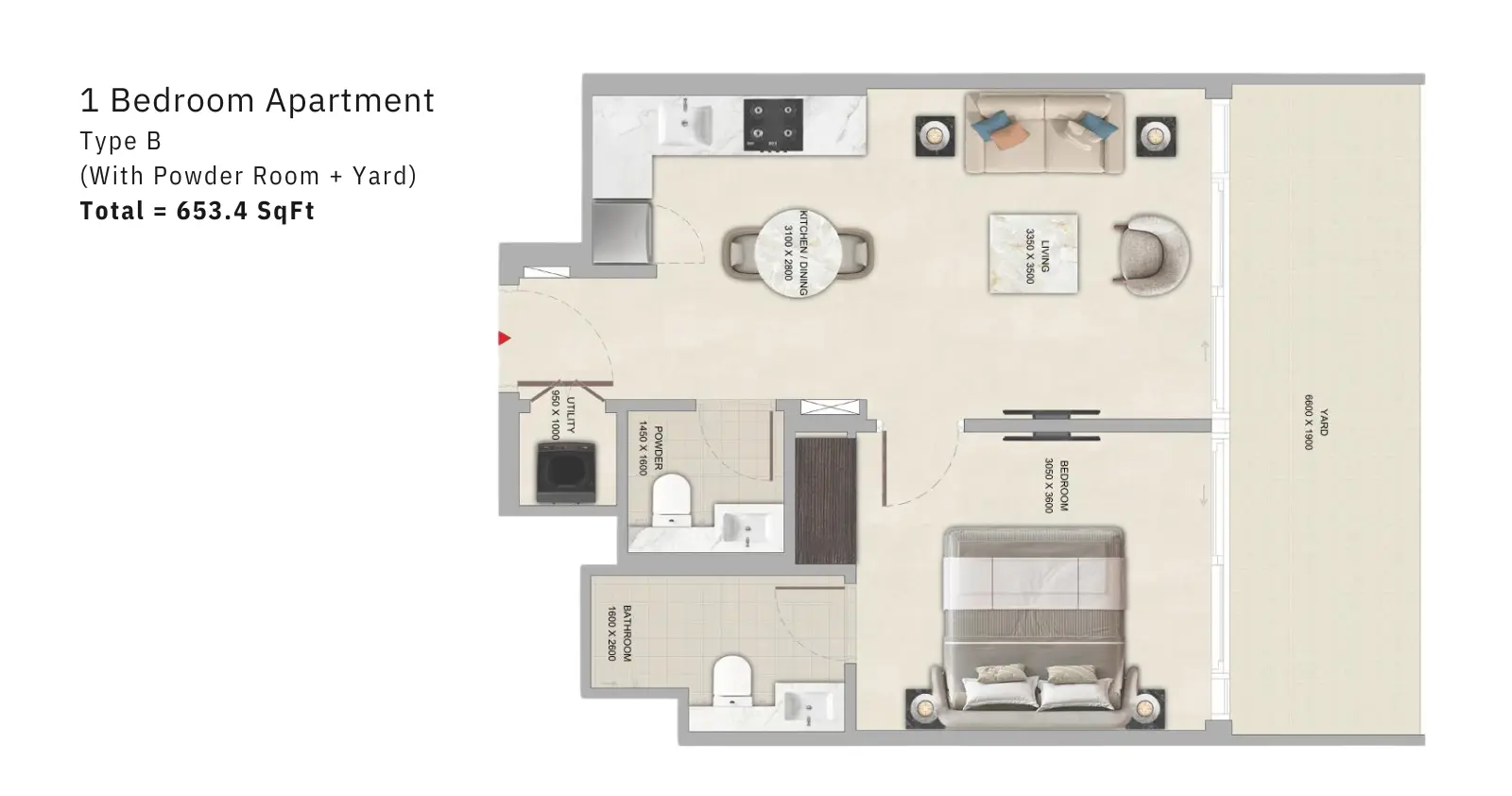 Type B floor plan
