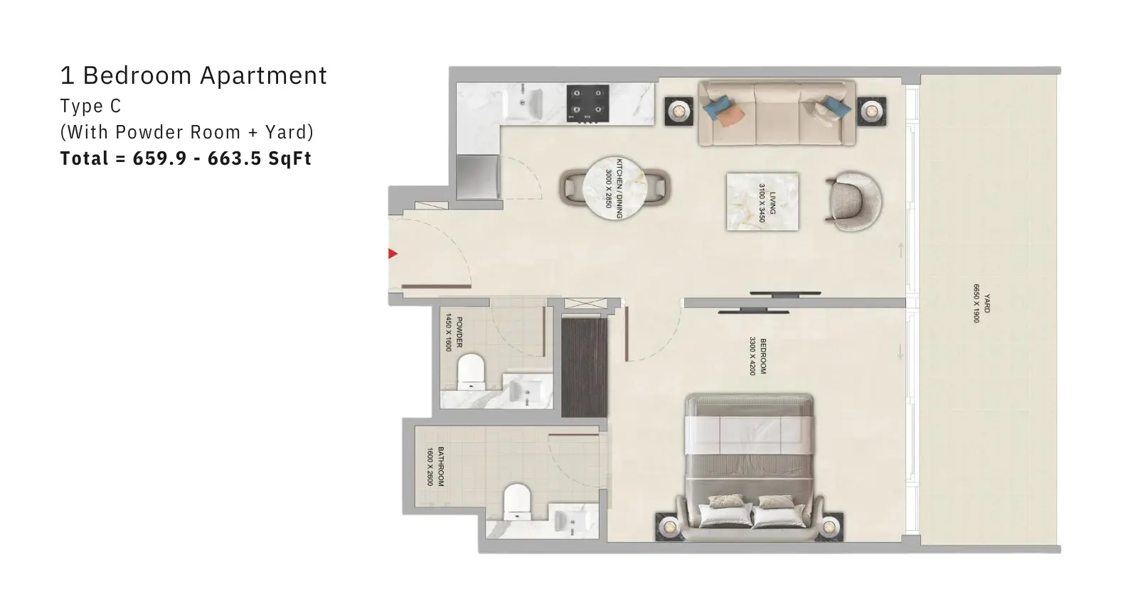 Type C floor plan