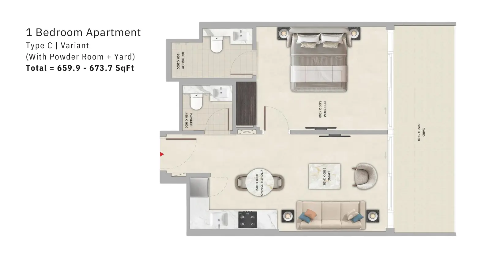Type C Variant floor plan