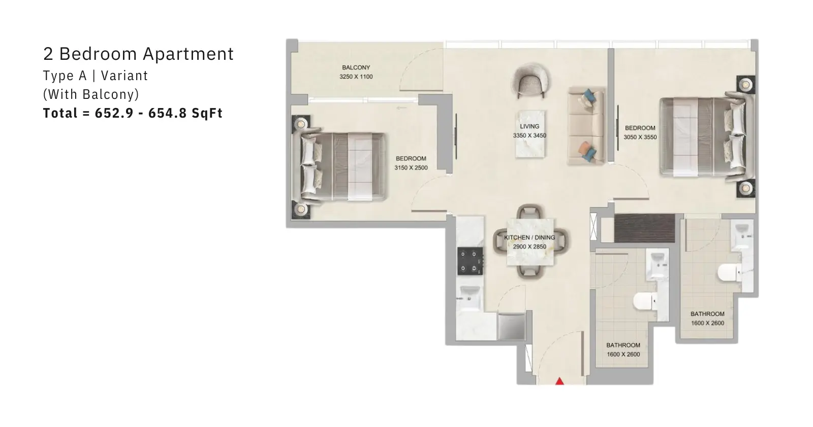 Type A Variant floor plan