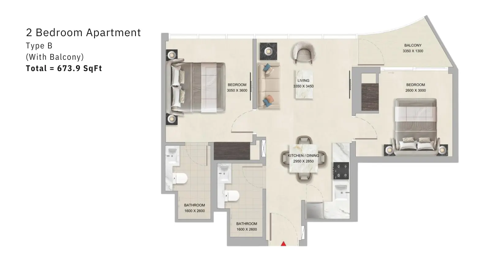 Type B floor plan