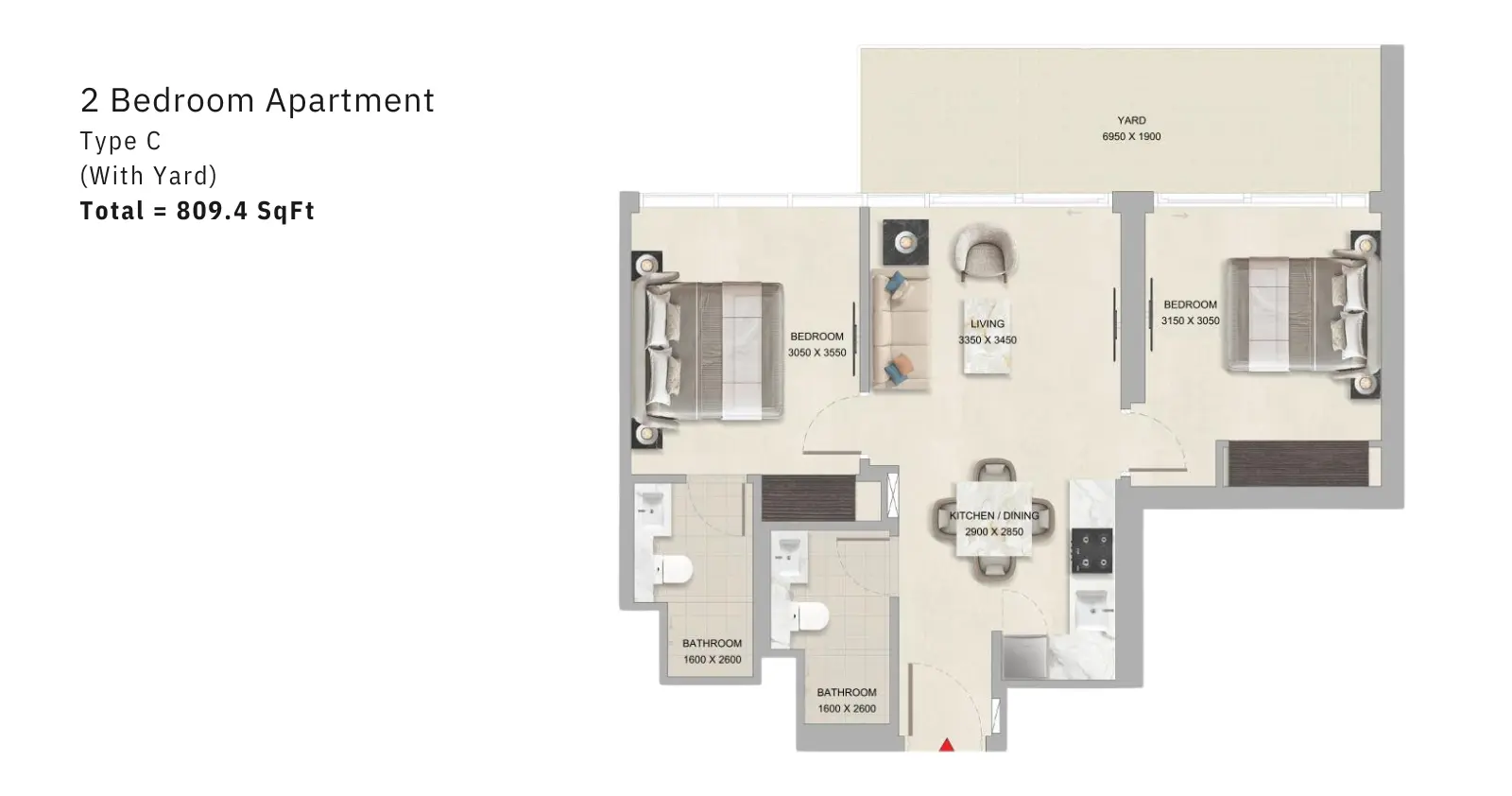 Type C floor plan