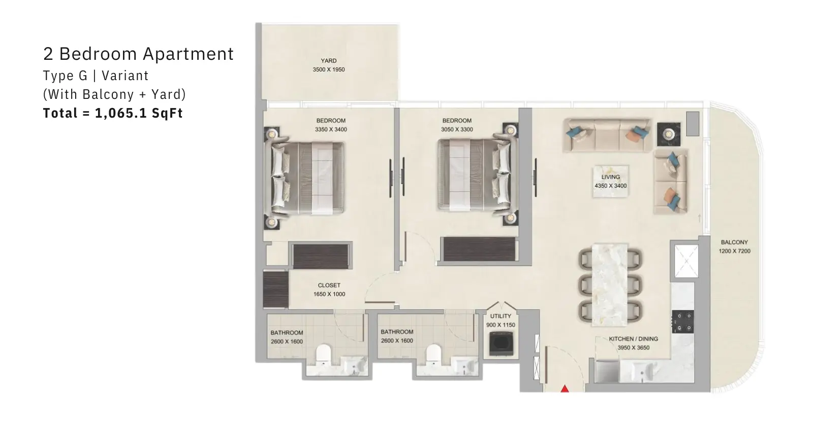 Type G Variant floor plan