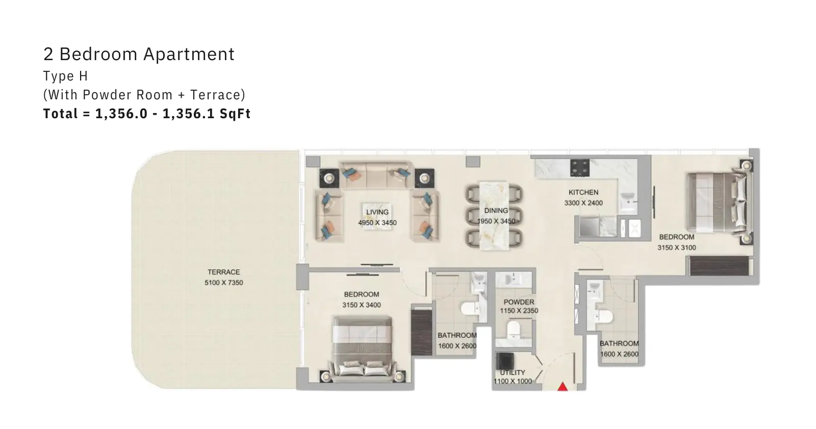 Type H floor plan