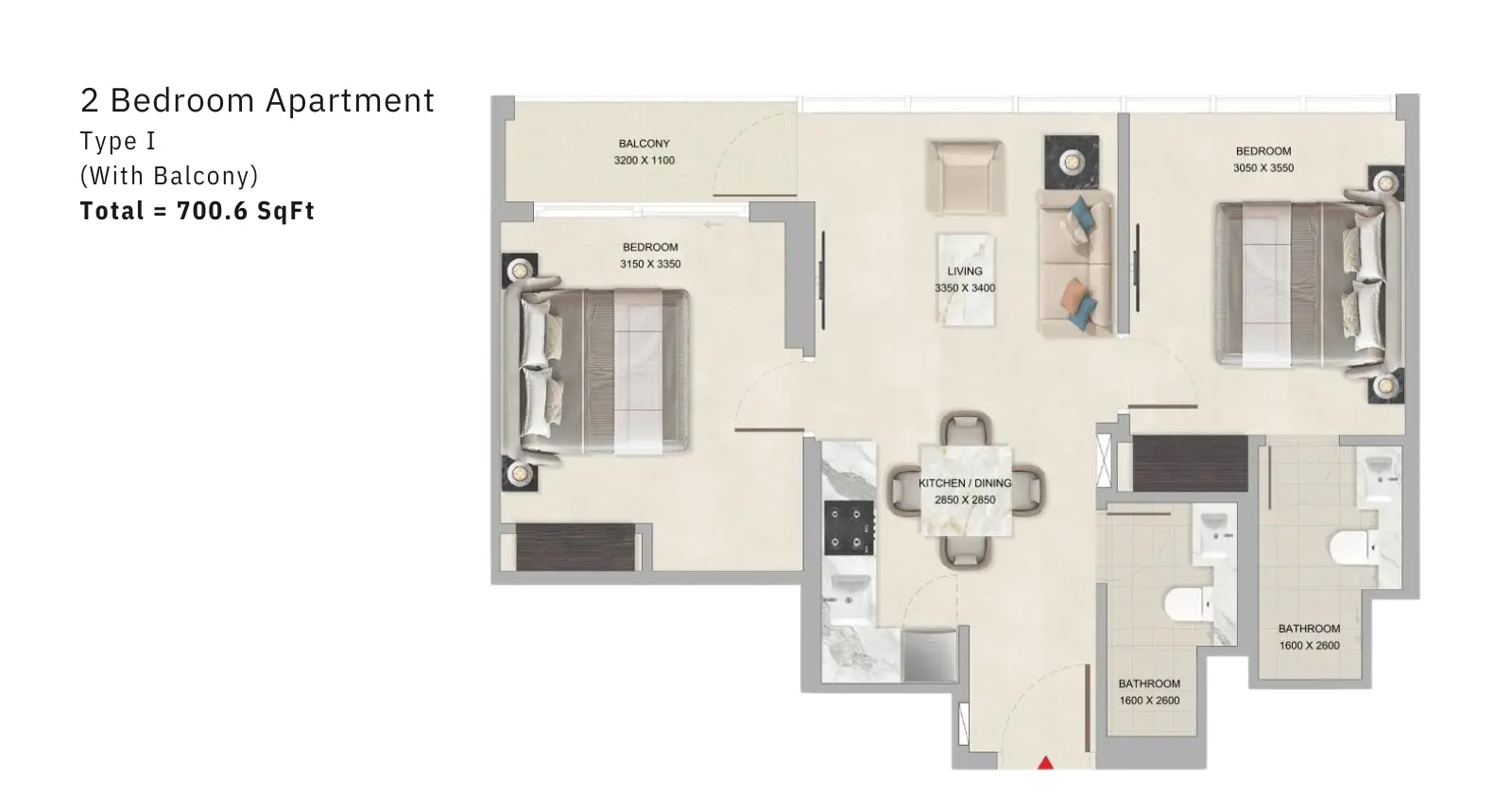Type I floor plan
