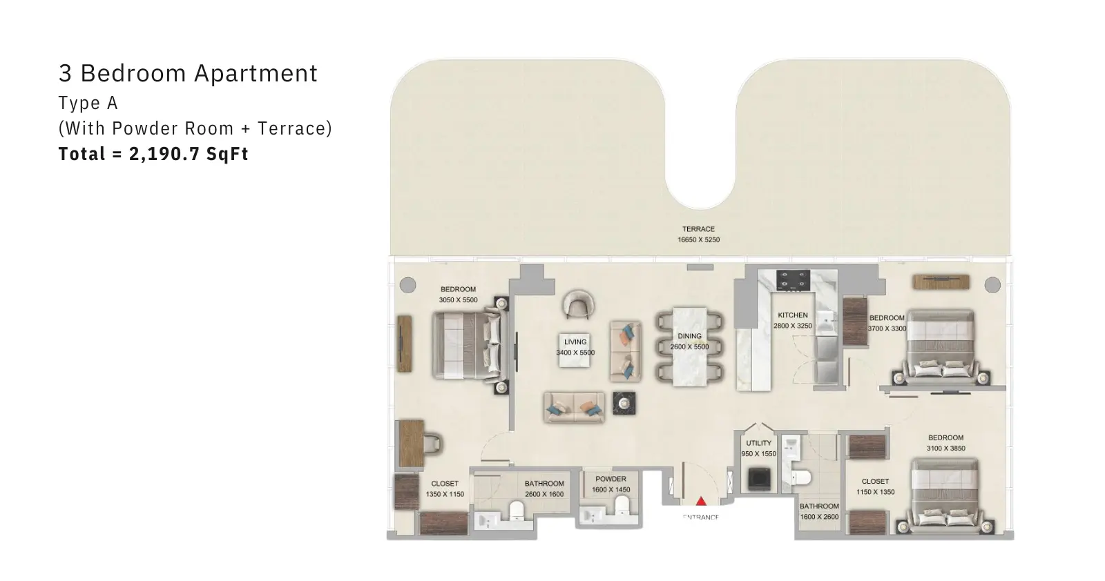 Type A floor plan