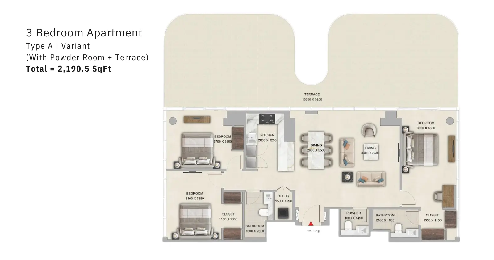 Type A Variant floor plan