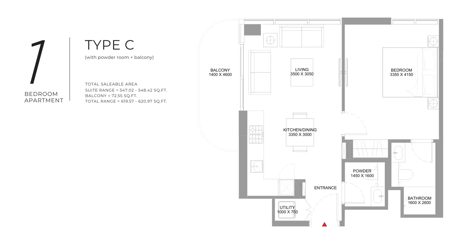 Type C floor plan