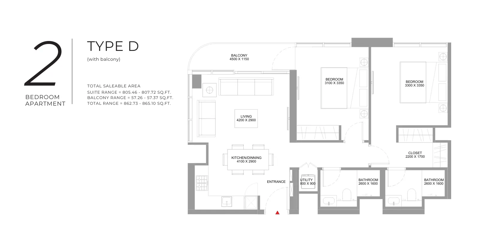 Type D floor plan