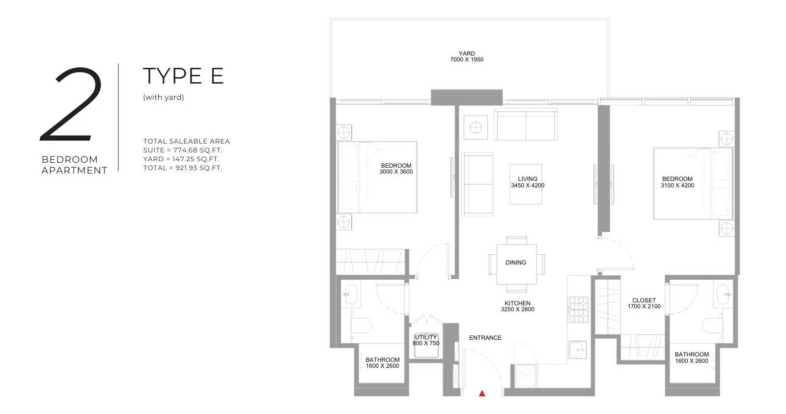 Type E floor plan