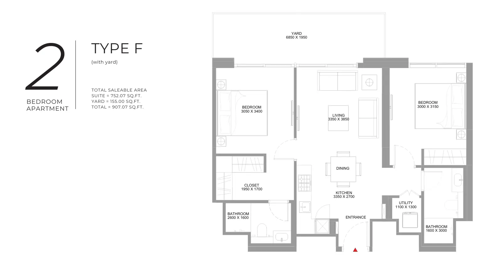 Type F floor plan