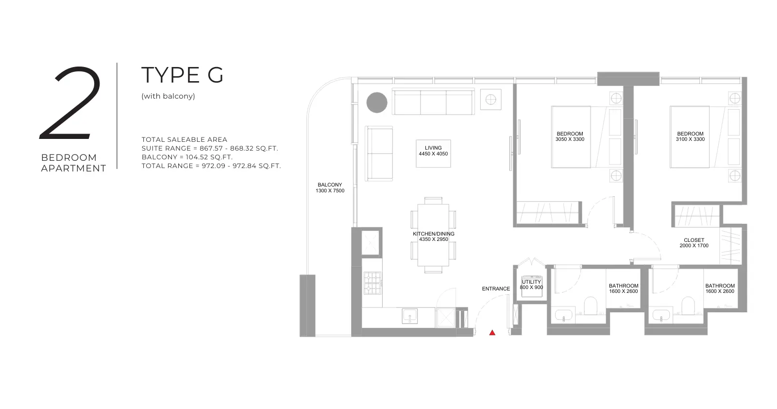 Type G floor plan