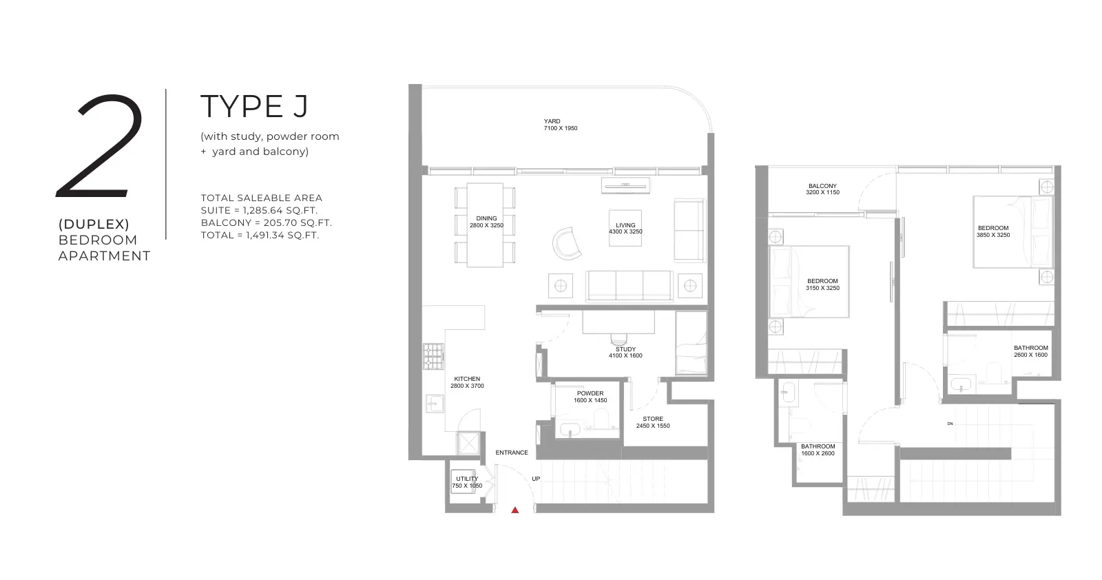 Type J floor plan