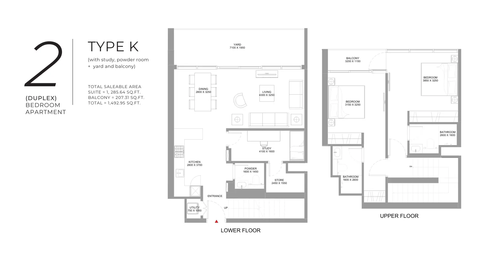 Type K floor plan