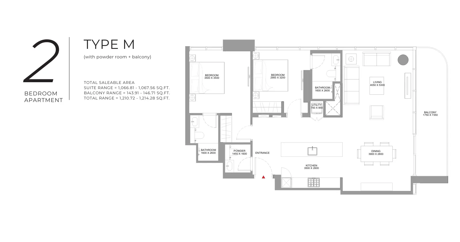 Type M floor plan