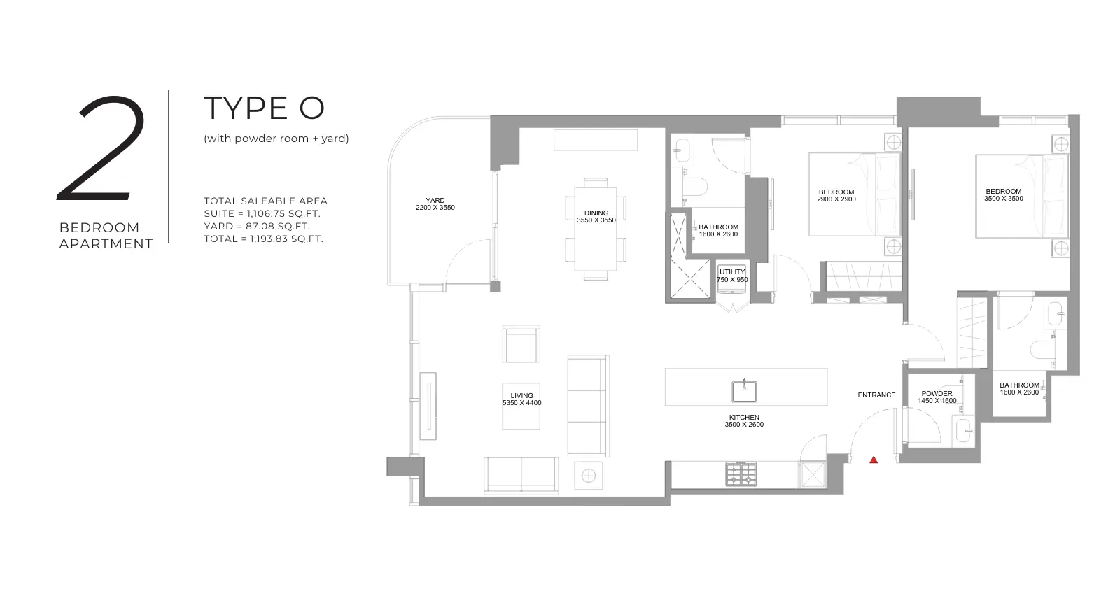 Type O floor plan