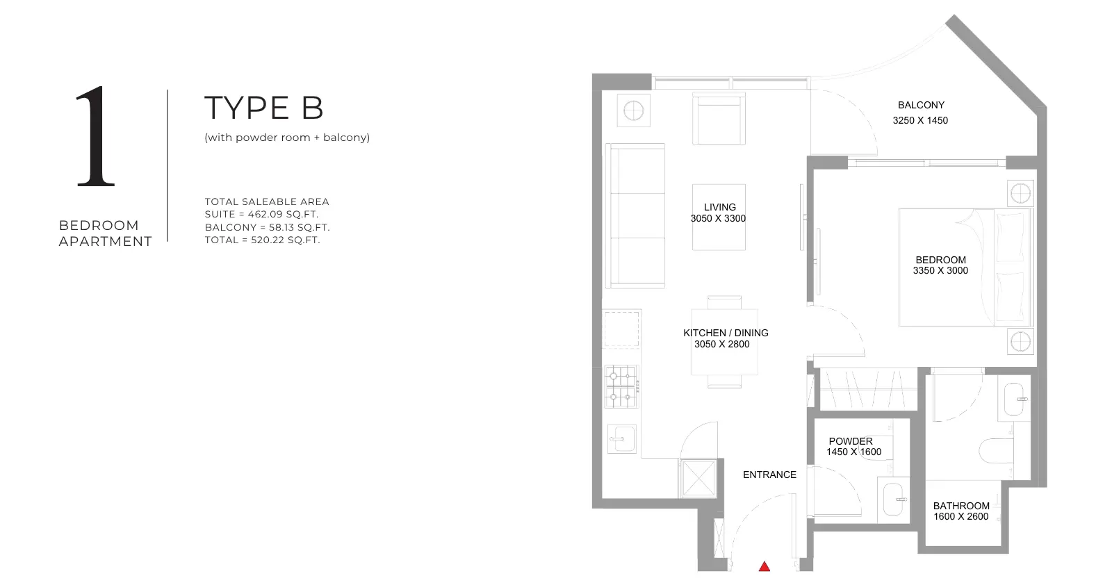 Type B floor plan